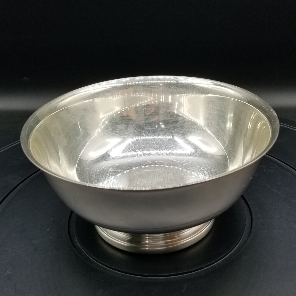 Vintage Gorham Stirling Silverplate Revere Bowl 6 1/2 Inch YC779 Anchor Logo
