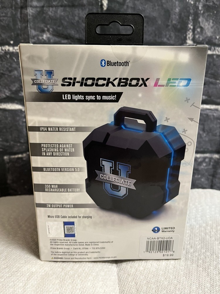 Shockbox LED Wireless Speaker Auburn Tigers