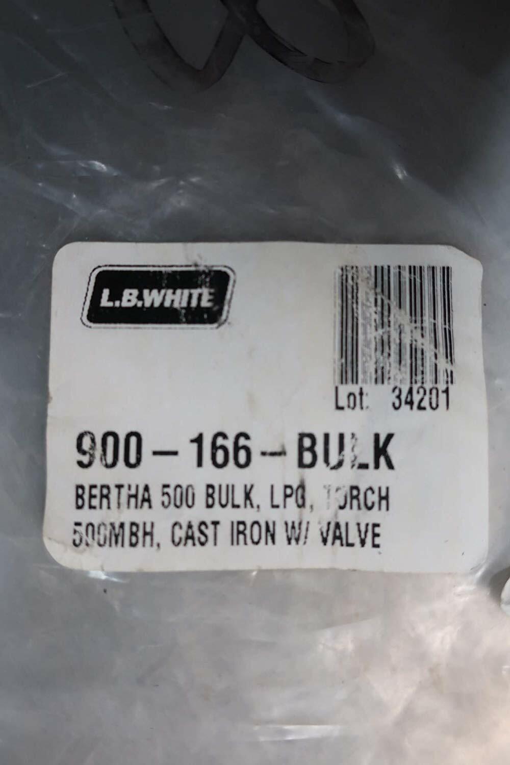 LB White Bertha 500 500,000 BTUH, Cast Iron Torch w/ hose