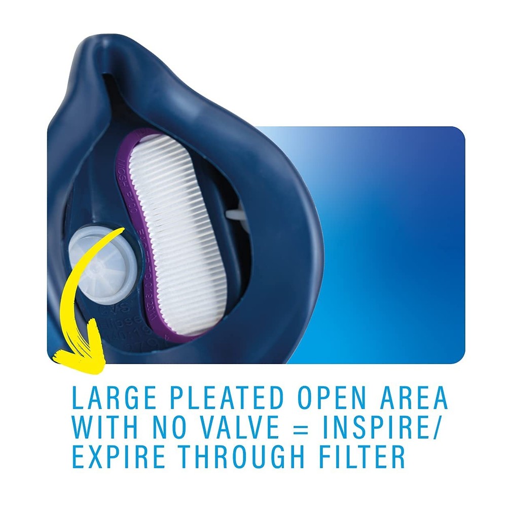 GVS ELIPSE Elastomeric Half Mask Respirator with Source Control with Replacea...