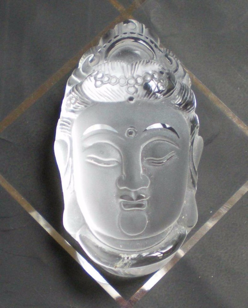 Clear Quartz Kwan Yin Carving sc887d