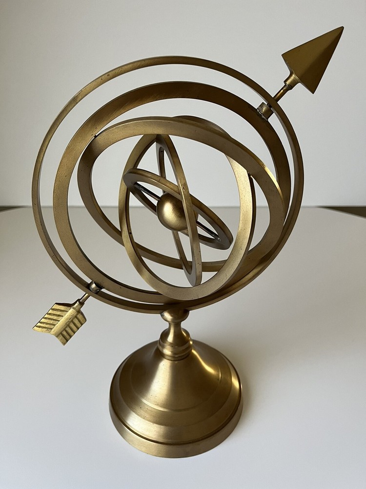 Antique Brass Armillary Sphere Astrolabe Nautical