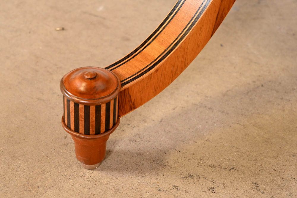 Baker Furniture Drop Leaf Writing Desk or Console Table, Newly Refinished