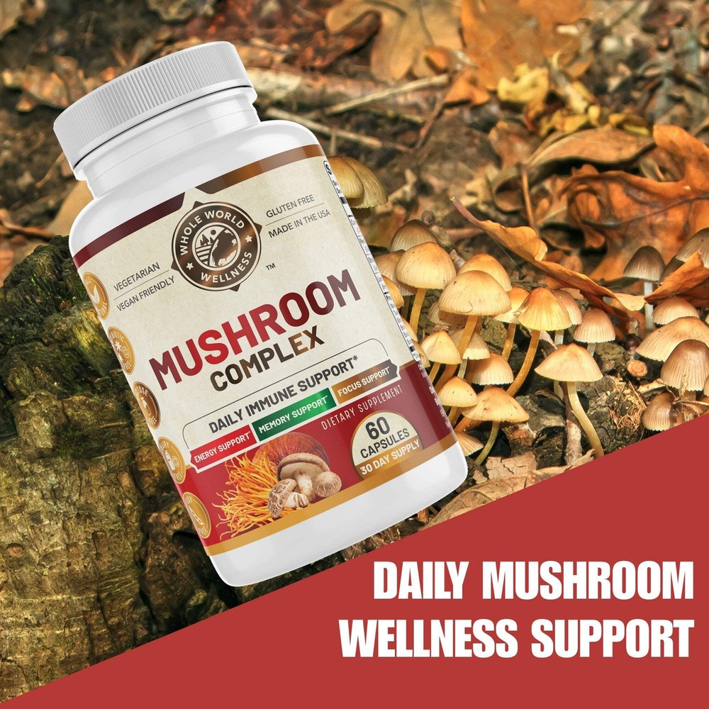 Mushroom Complex Supplement. USA Made.