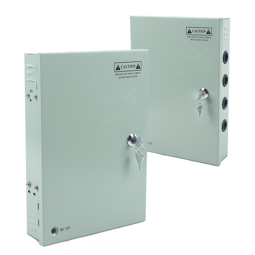 12VDC 18CH 30A Security Camera Power Supply Box Distribution for CCTV DVR System