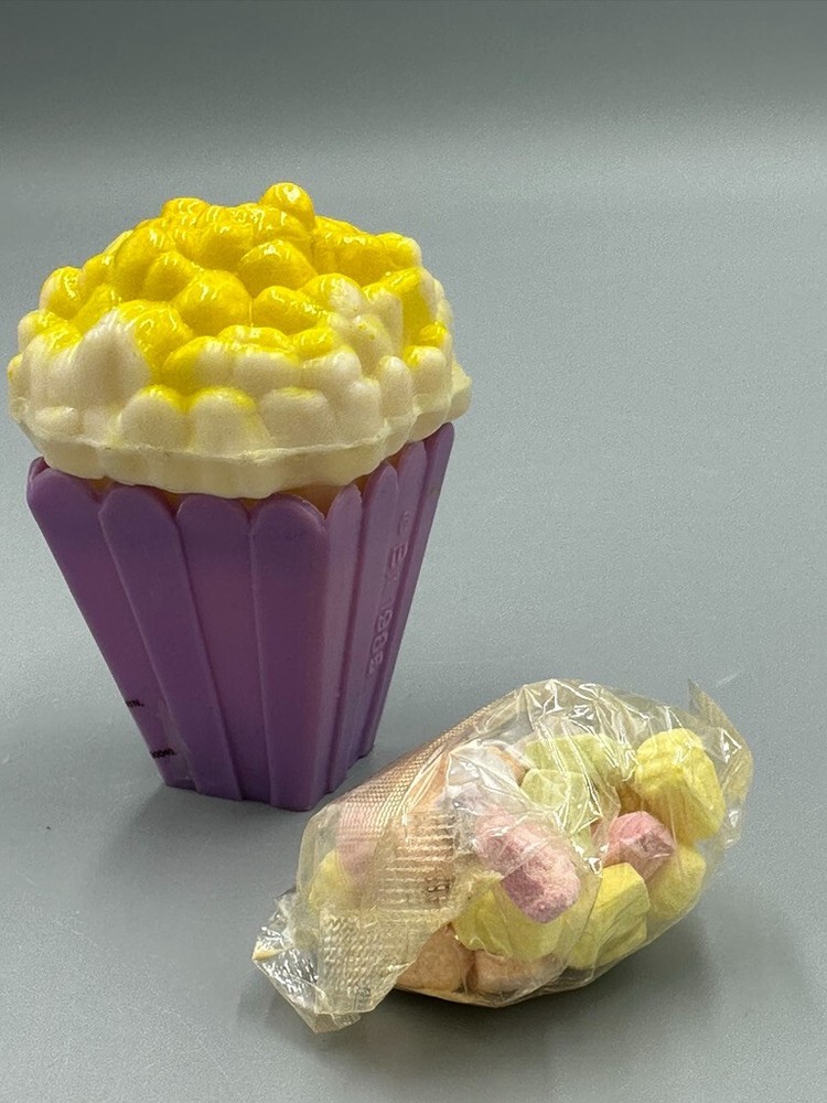 1985 Full Sealed POPCORN Vintage CANDY CONTAINER Bee International
