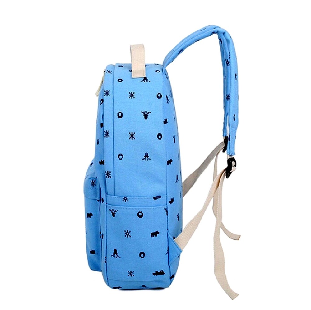 Canvas Girls Backpack - Laptop Backpack - School Backpack - Travel Backpack -