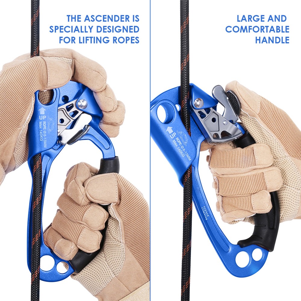 Multicolor Hand Ascender Lightweight 239g Climbing Protective Auxiliary Tool