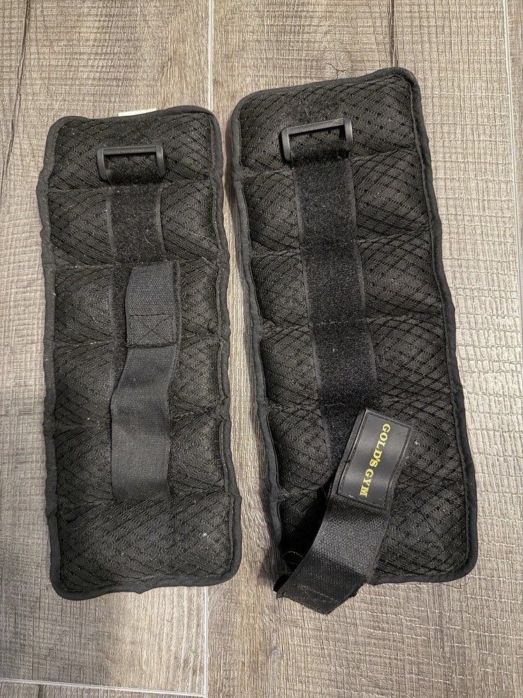Golds Gym Weights Two 5 Pound Wrist Ankle Straps Adjustable Removable
