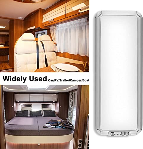 RV LED Interior Light 1500 Lumen 16.5" x 6.3", Thin 12 Volt 2-Pack (silver)