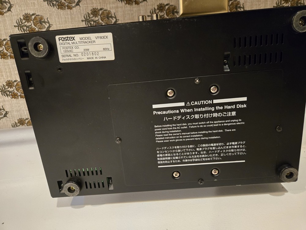 Fostex VF80 ex multi-track recorder Digital Multitracker VF80EX Not Tested