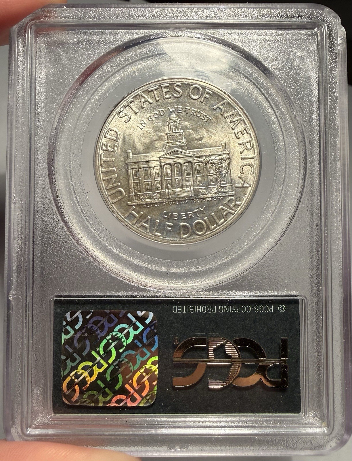 1946 50c PCGS MS 66 Iowa Commemorative Half Dollar - OGH