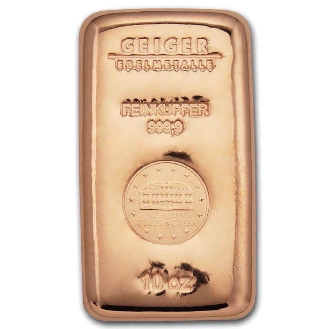 Copper-10oz-Geiger Mint Cast Bar .9999 With Serial-SOLD OUT! Everywhere!! 🔥🔥