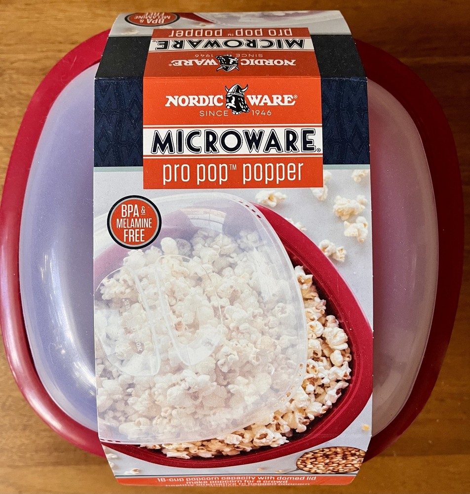 Nordic Ware Microwave Pro Pop Popcorn Maker (New)