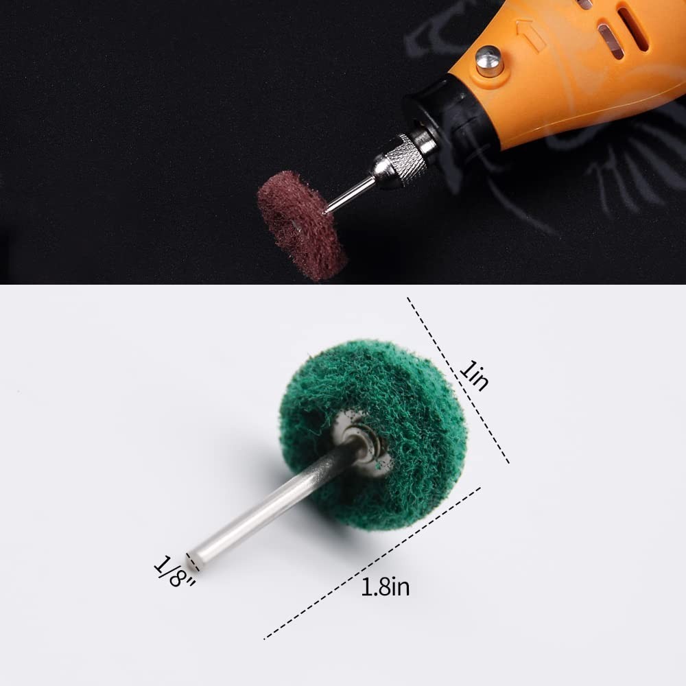 50pcs Abrasive Wheel Set for Rotary Tools - Multiple Grits & Sizes