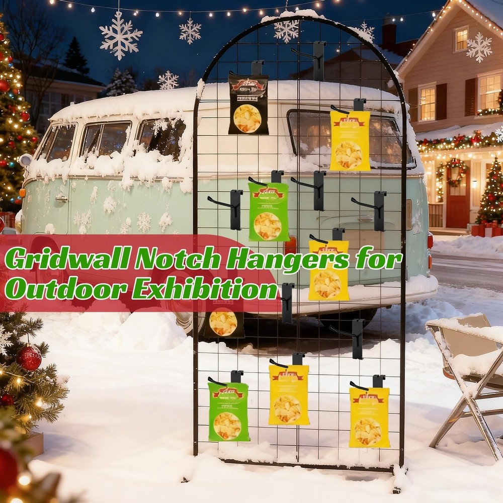 Gridwall Hooks 2 inch,40pcs Display Hooks for Grid Wall Panel,Metal Grid Wall...