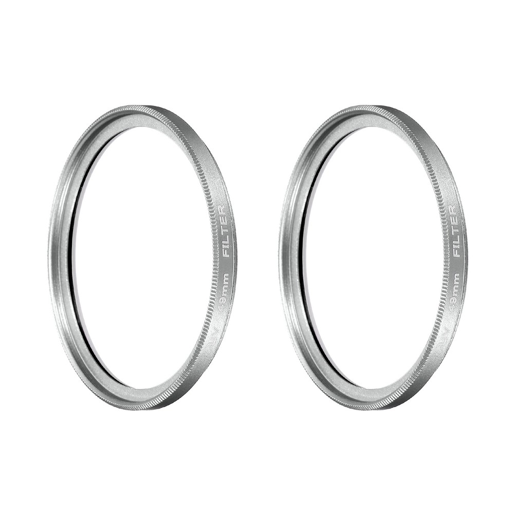 2Pcs 49mm Ultra Slim Lens Filter Multi Coating Camera Len Filter, Silver