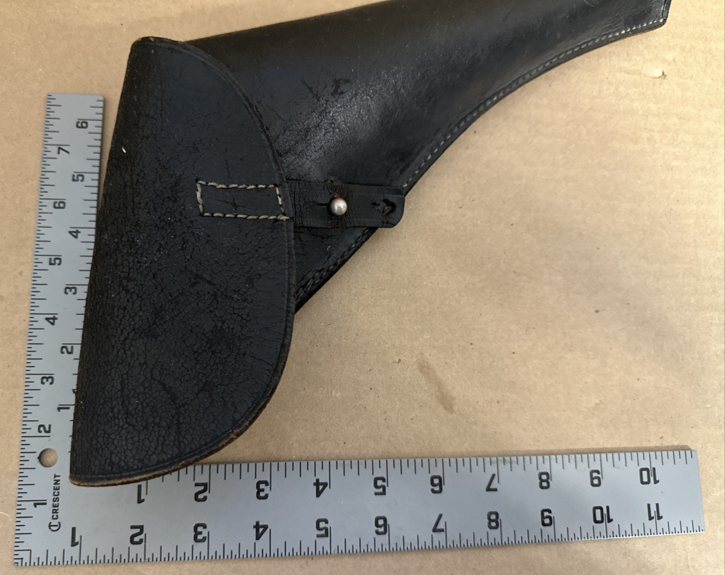 Vintage Replica of US Civil War Revolver Pistol Gun Leather Holster Viking RH