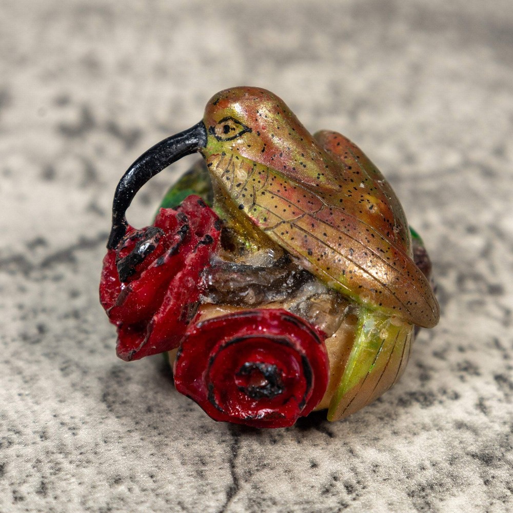 Hummingbird Tagua Carving