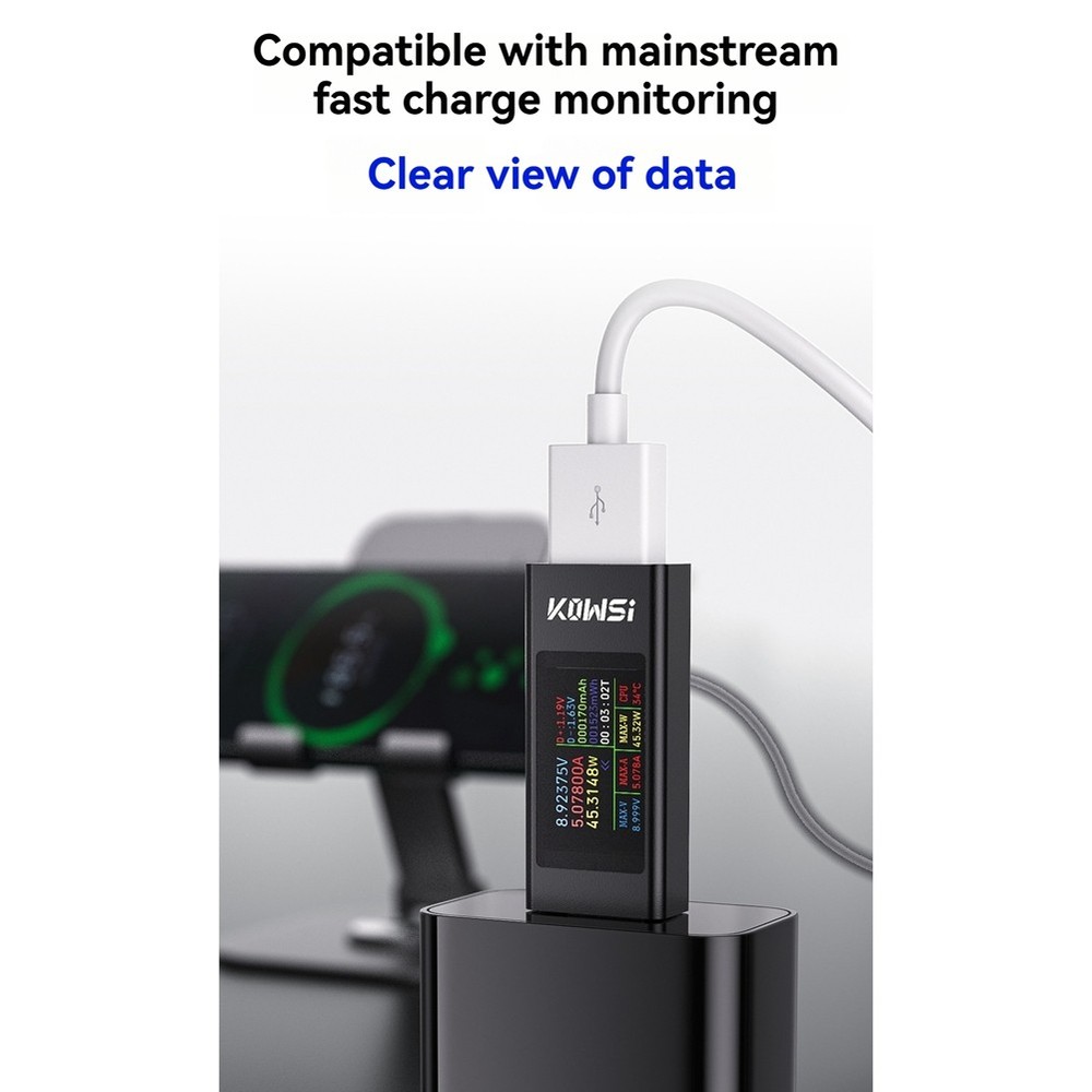 USB Ammeter Multifunction Digital Display DC Voltage Ammeter 4064