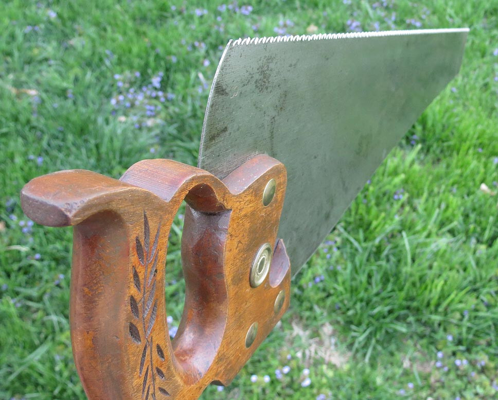 DISSTON HANDY HAND CC SAW – Great Etch - Hand Sharpened