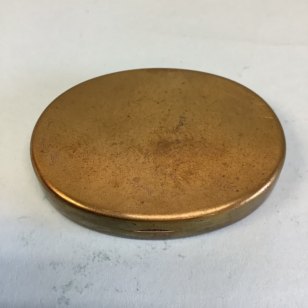 18thC. Brass Oval Snuff Box 3 1/4”