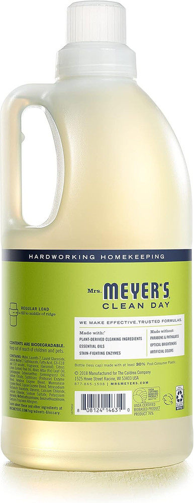 Liquid Laundry Detergent, Biodegradable Formula Infused with Essential Oils, ...