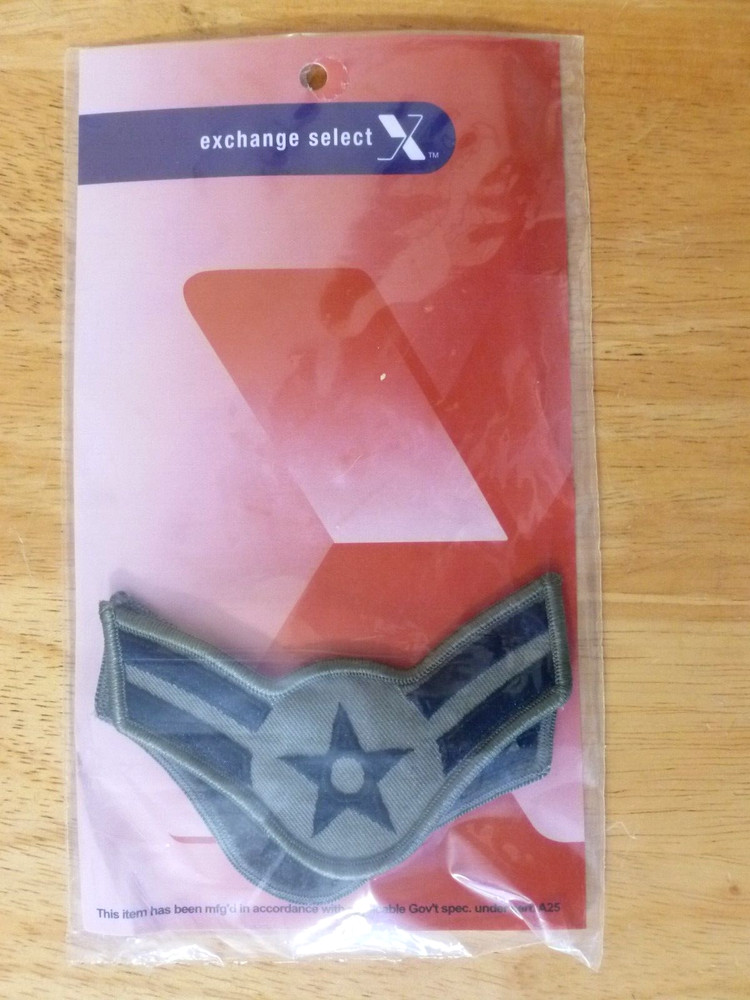Air Force Chevron Patch DCU USAF Rank E-3 Airman