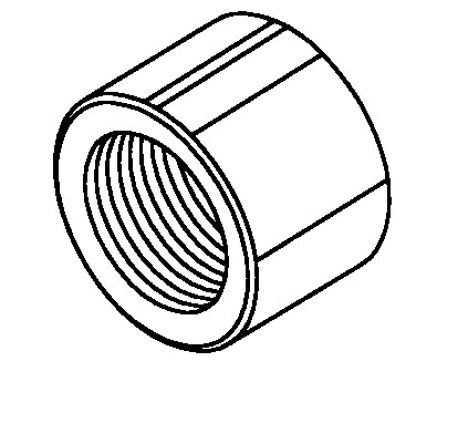 BACK SHAFT NUT-RH THREAD