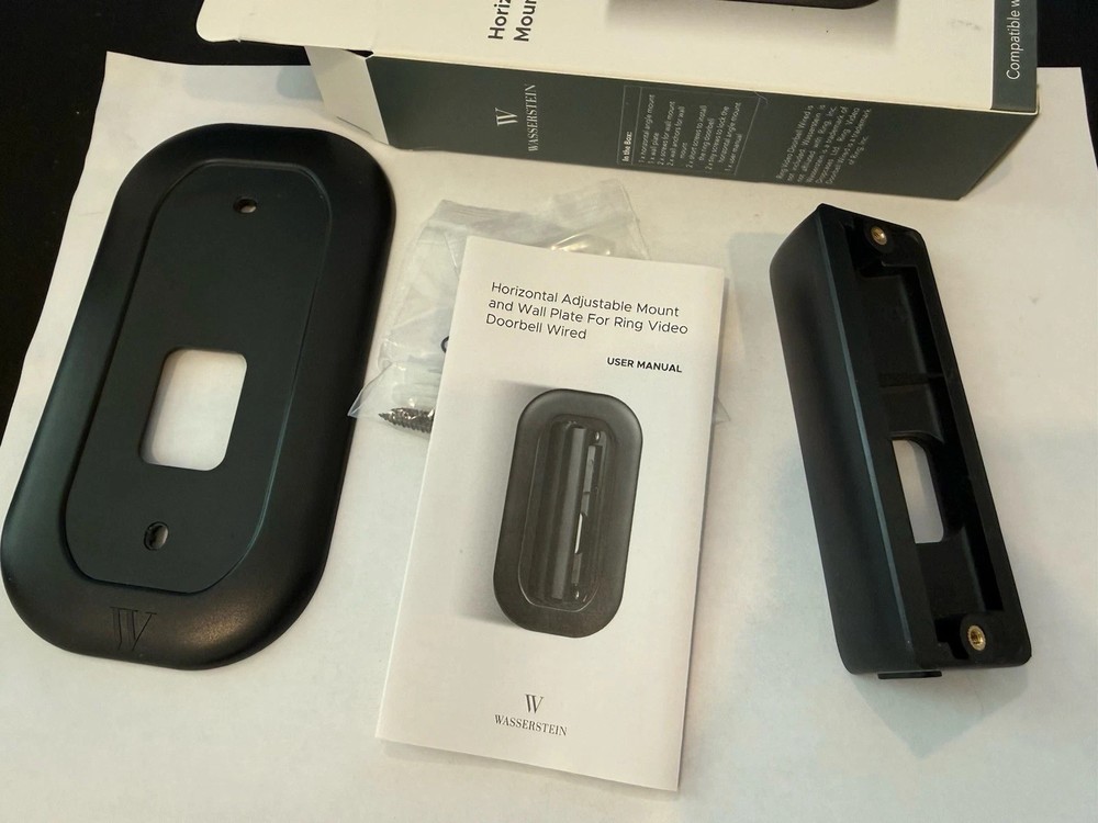 Ring HD Video Doorbell Wired Black w/Angle Bracket