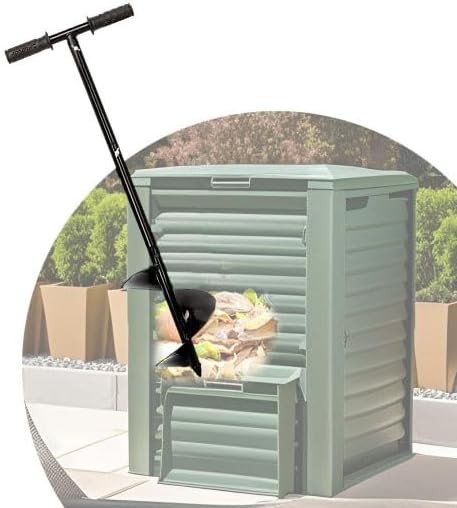 Compost Turner Aerator,Compost Stirrer Tool Outdoor Composting Manual Compost