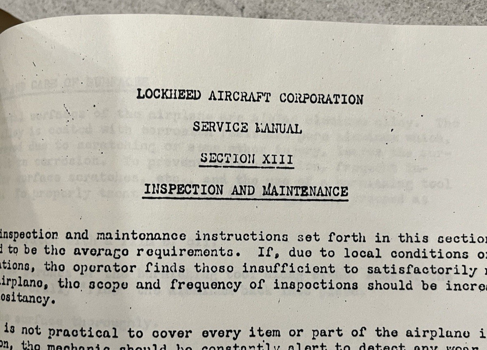 Lockhead 12A Service Instructions Manual Illustrated. Older Copy ..