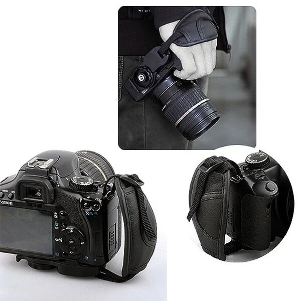 Professional Adjustable Leather Wrist Strap Hand Grip Hand Strap for DSLR Camera
