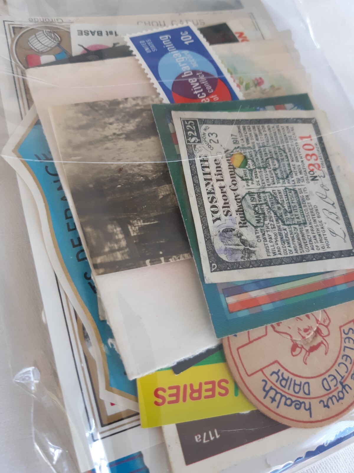 Lot of Vintage Ephemera Items--Old Postcards, paper Junk Journal Scrapbook Items