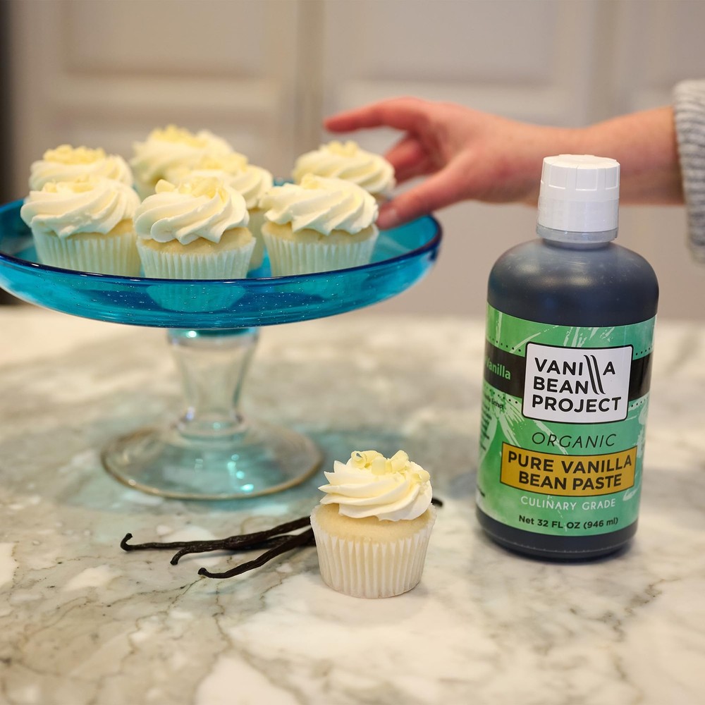 Organic Vanilla Bean Paste | Baking Necessity | Pure for 32 Ounce