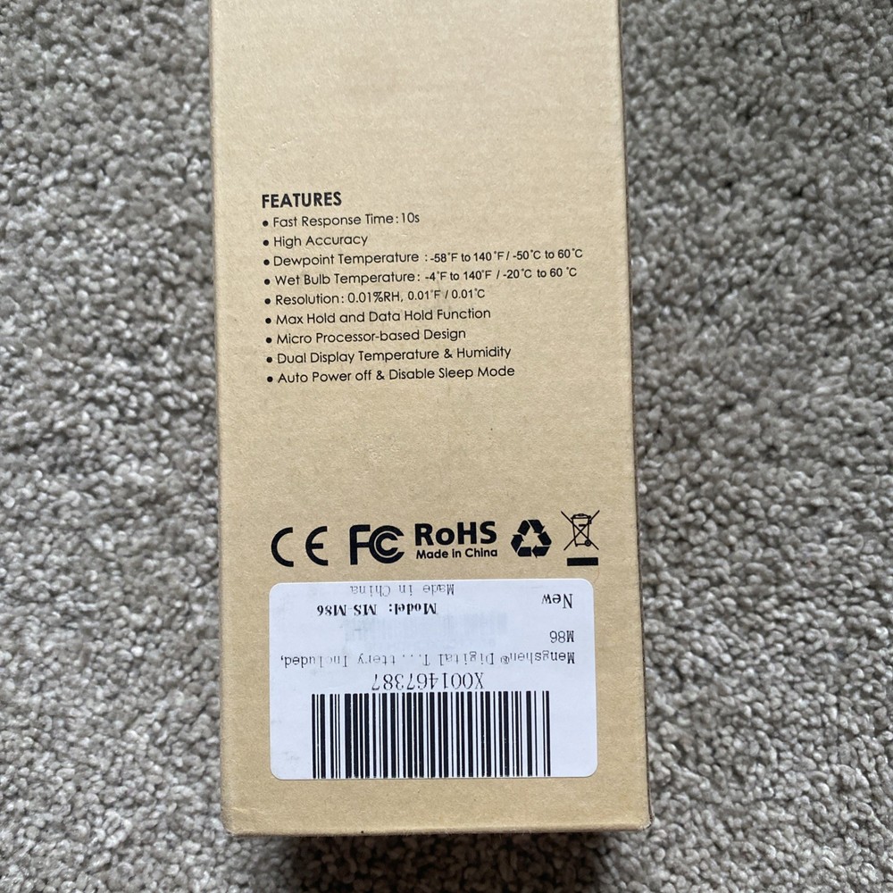 Mengshen Humidity & Temperature Meter