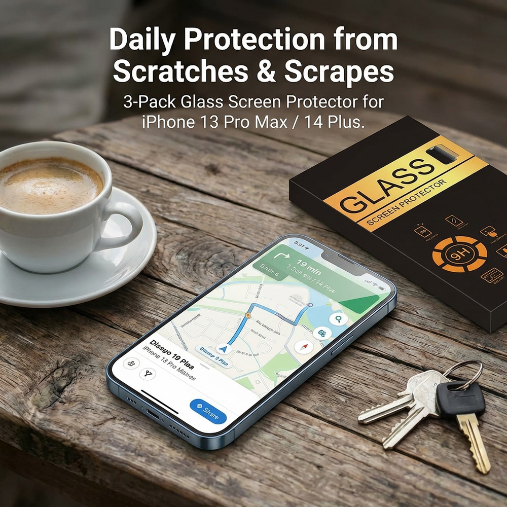 Protector de pantalla para iphone 13 pro max / 14 Plus(3Pack)