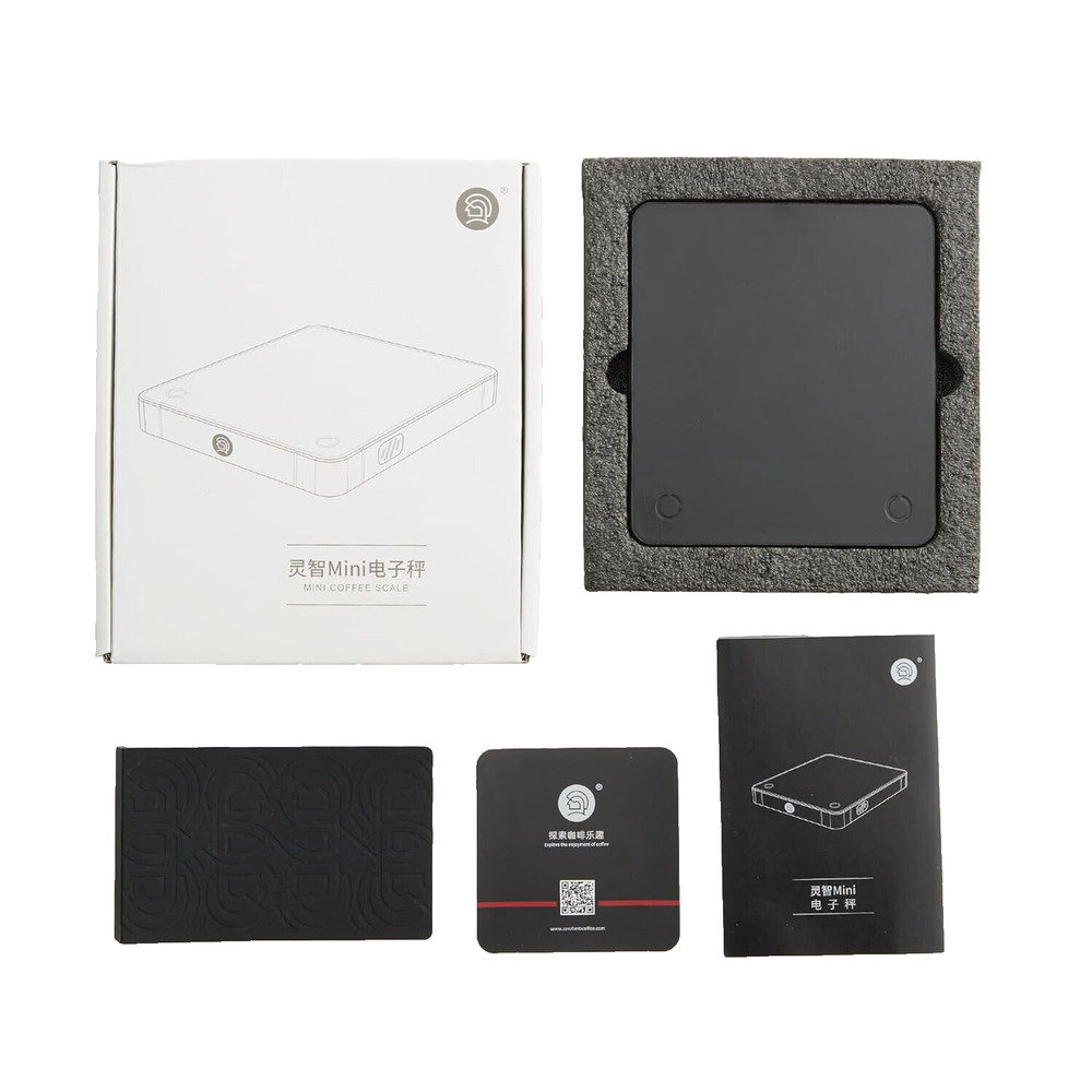 Mini Coffee Scale with Timer 2kg/0.1g High Precision Digital Scale Rechargeable