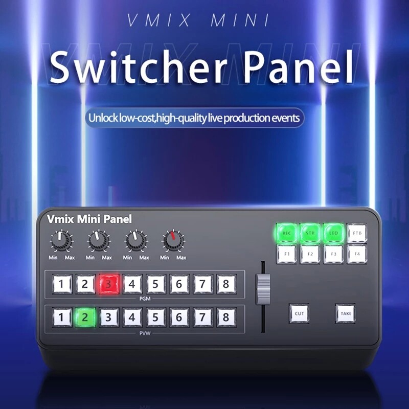 TYST Video Vmix Mini Switcher Control Panel MIDI2.0 Video Recording for Vmix