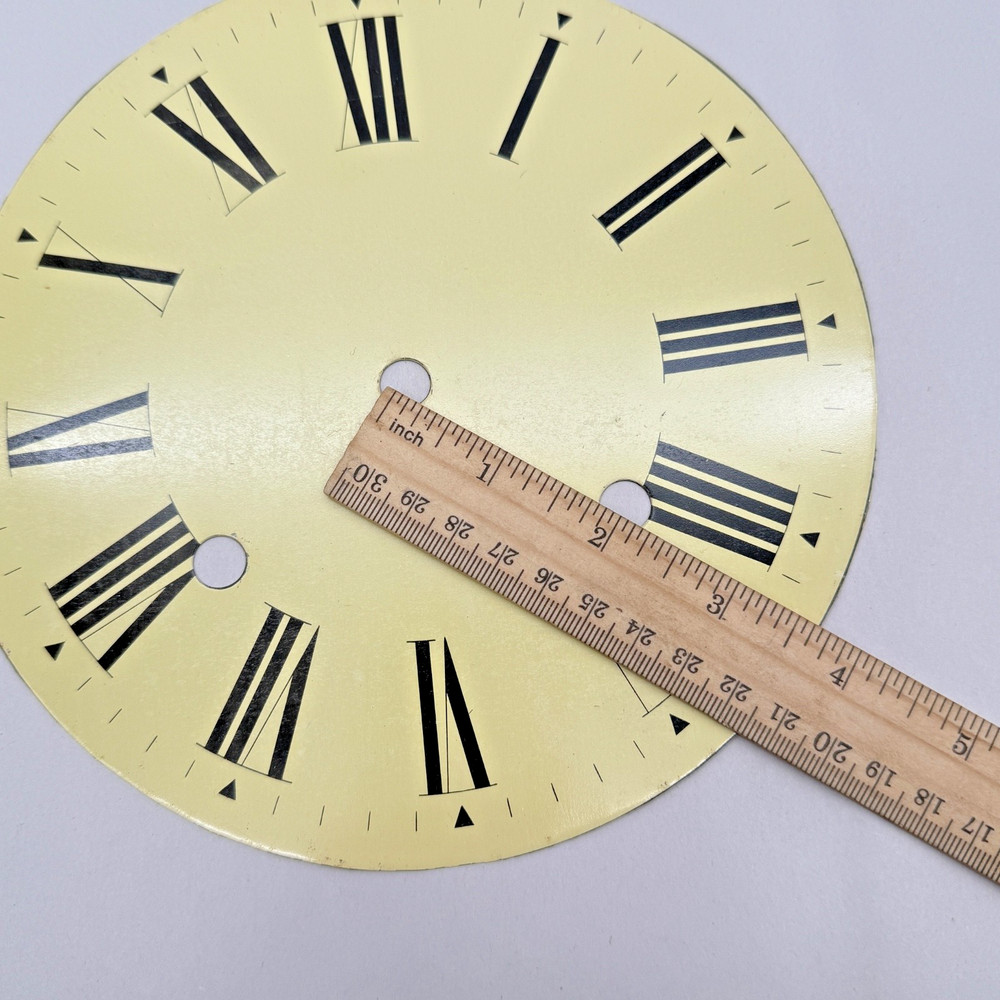 Metal Clock Dial. 7 5/16" Dia. . (3214)