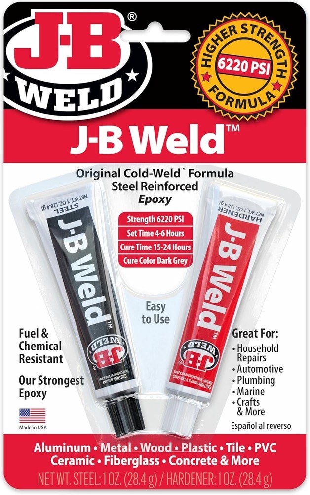 Cold Weld Epoxy 2 oz Gel for DIY Projects Waterproof, High Strength Adhesive