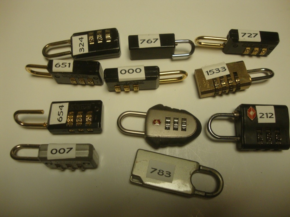 Small Combination Number Locks 11 with combinations