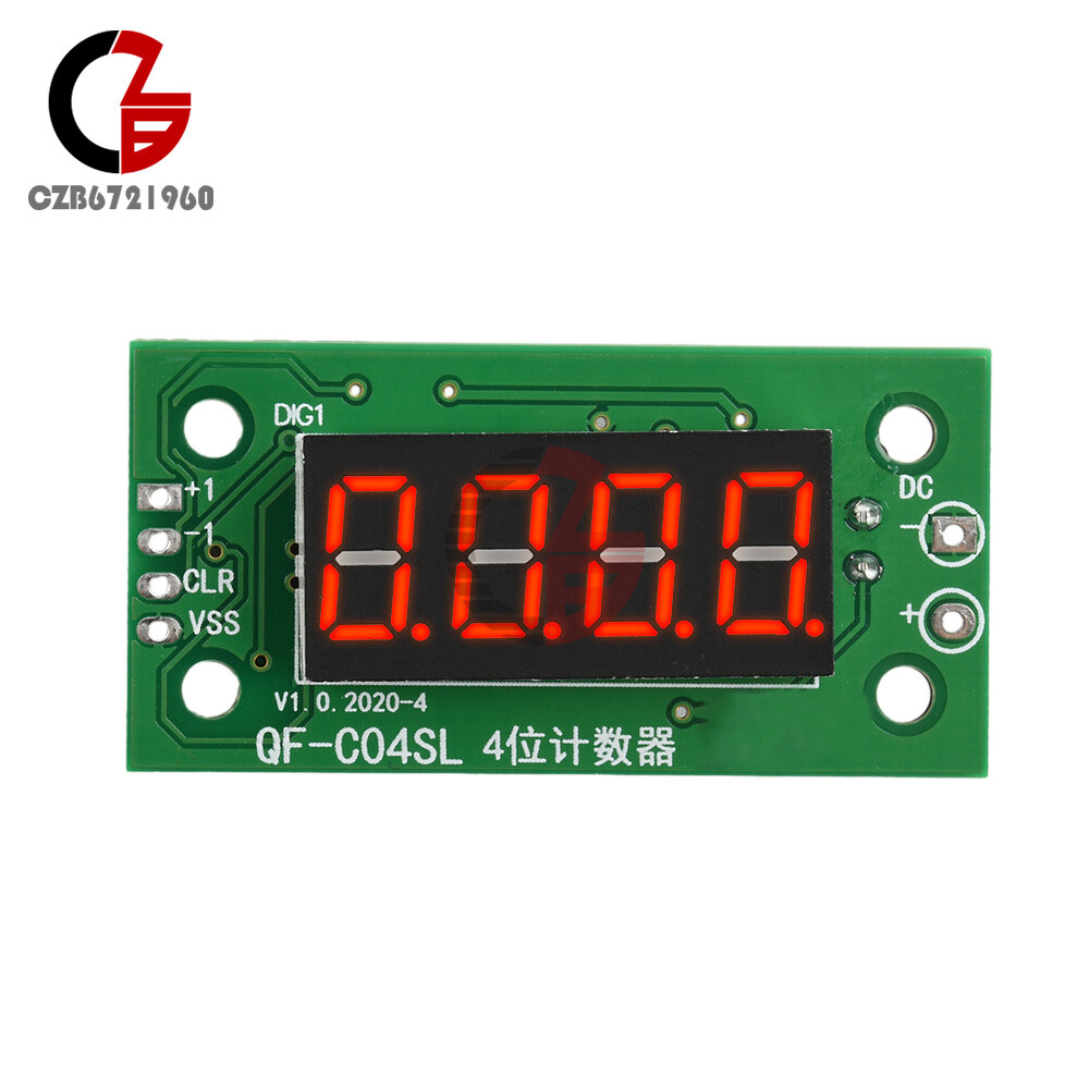DC4-25V 4-digit Electronic Digital Counter Module With Power Cut Memory Function