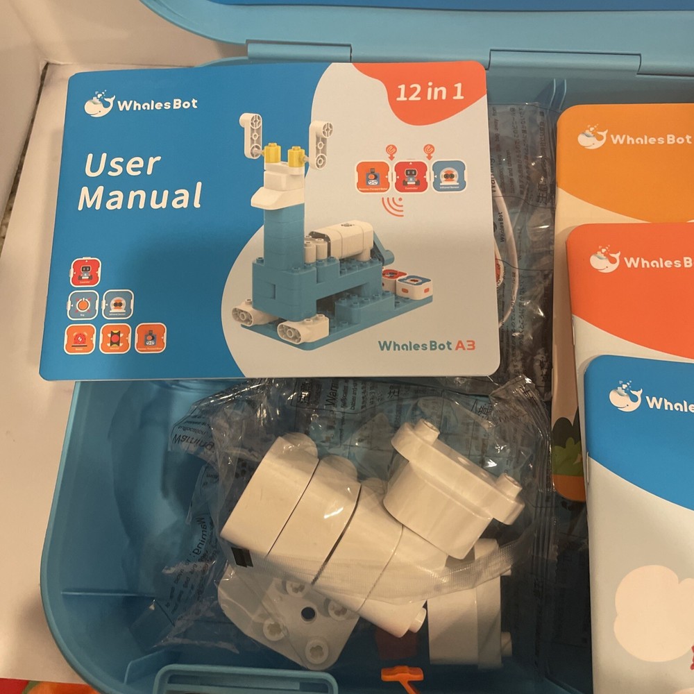 WhalesBot A3 Coding Robot for Kids Multiple Sensors Coding Block STEM Buildin...