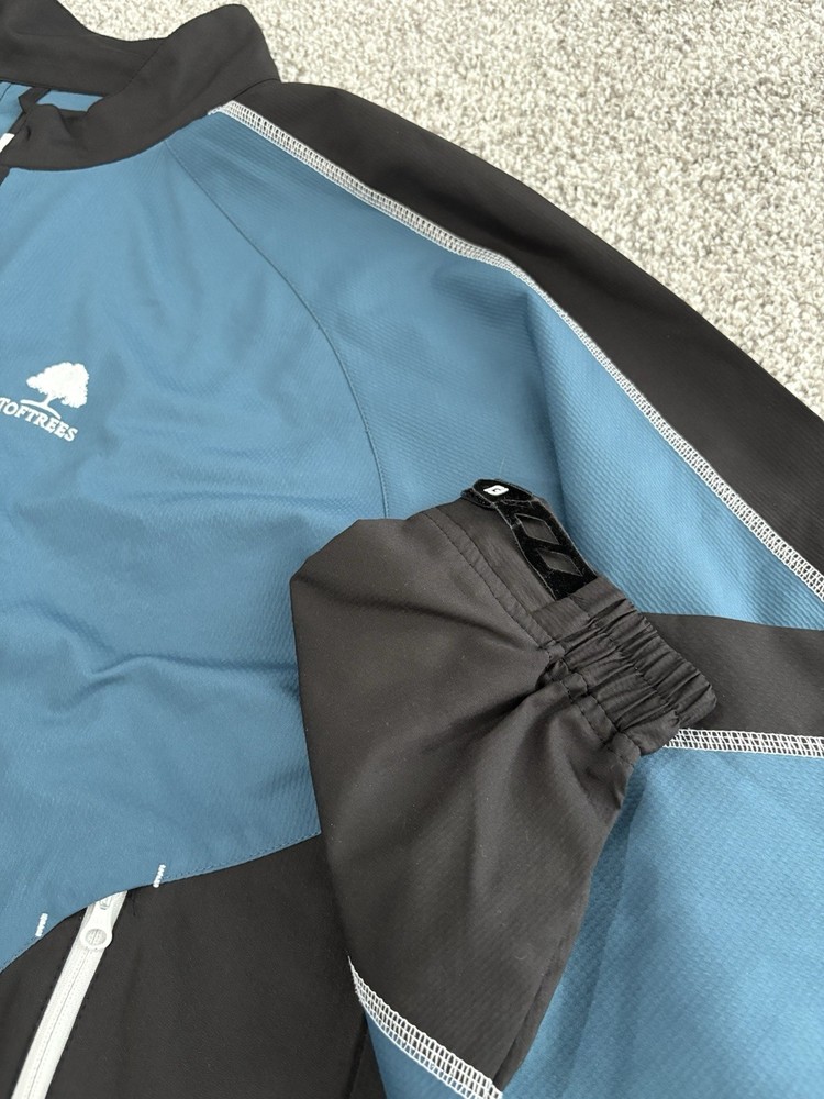 FootJoy Half Zip Pullover Mens Large Blue Performance Long Sleeve Windbreaker