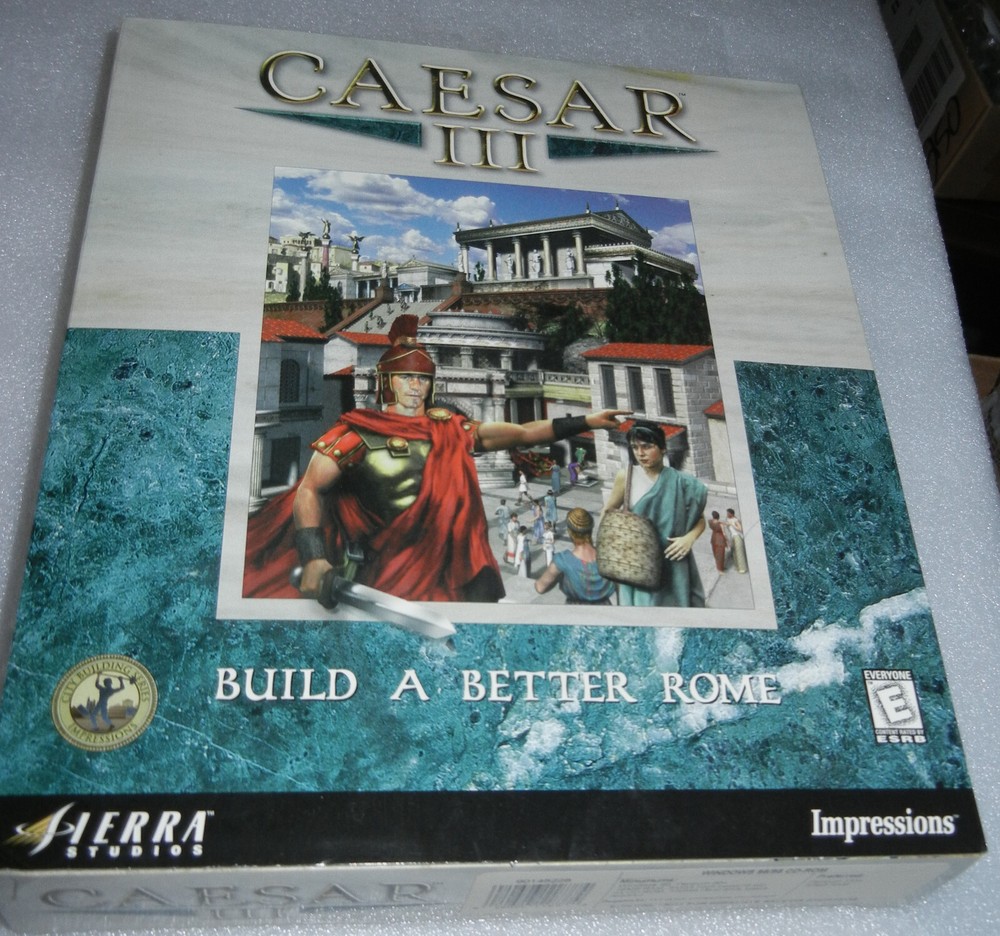Caesar III Vintage Large Retail Boxed PC Computer Game