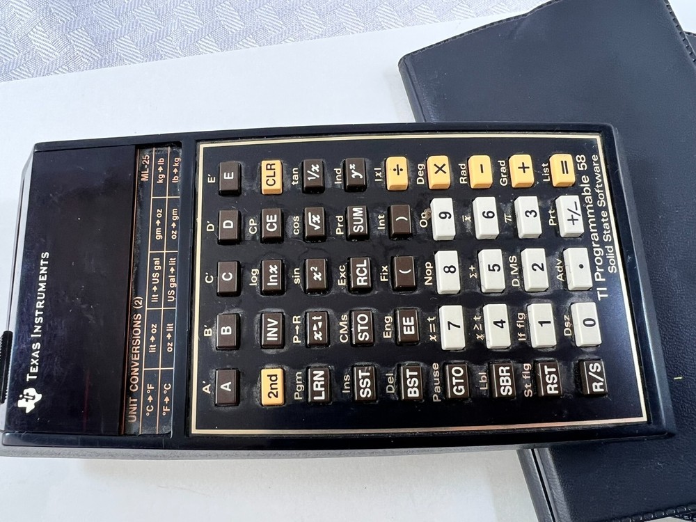 Texas Instruments Programmable 58 Calculator Master Library & Marine Navigation