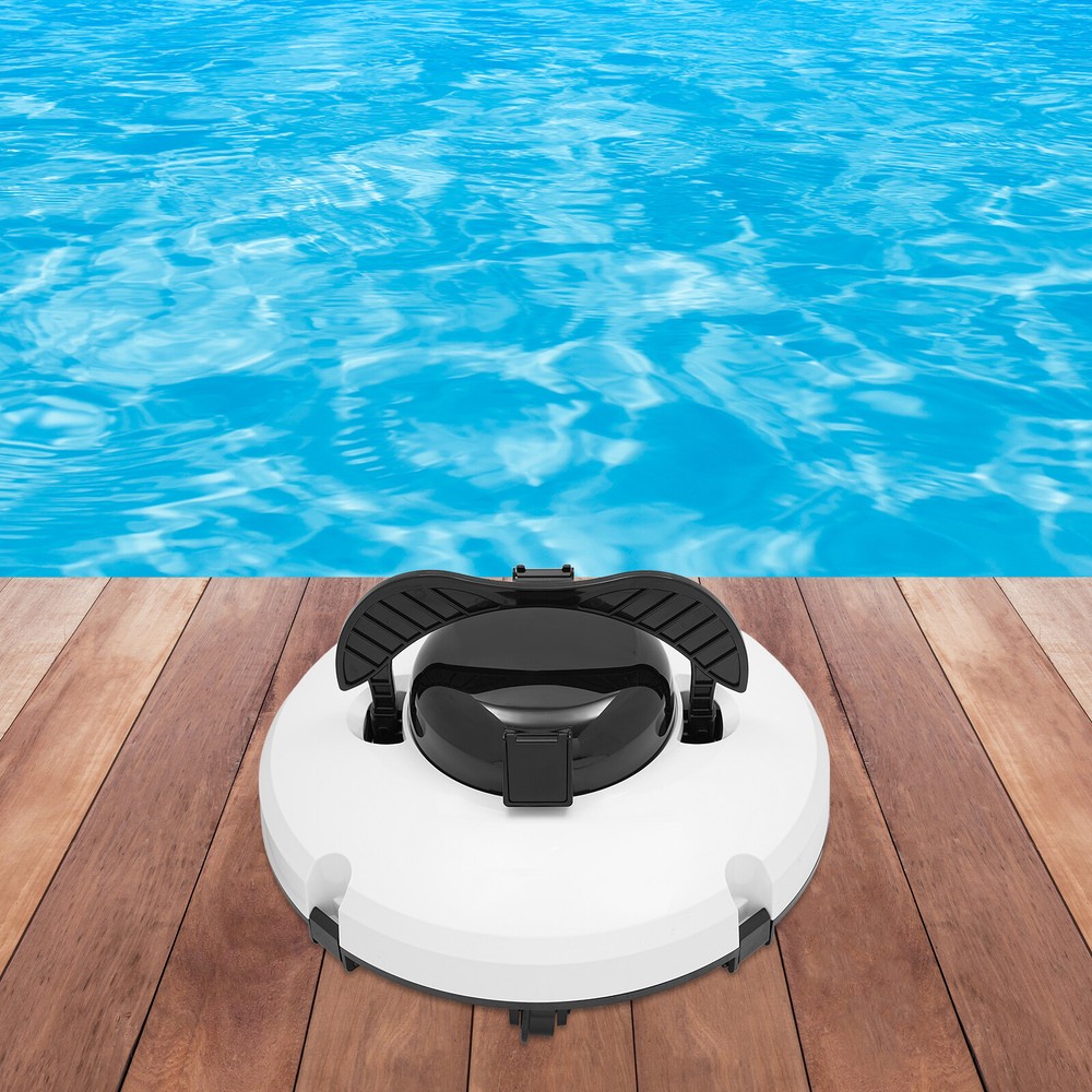 Robotic Cordless Pool Vacuum Cleaner Automatic Pool Robot Cleaner 5200mAh