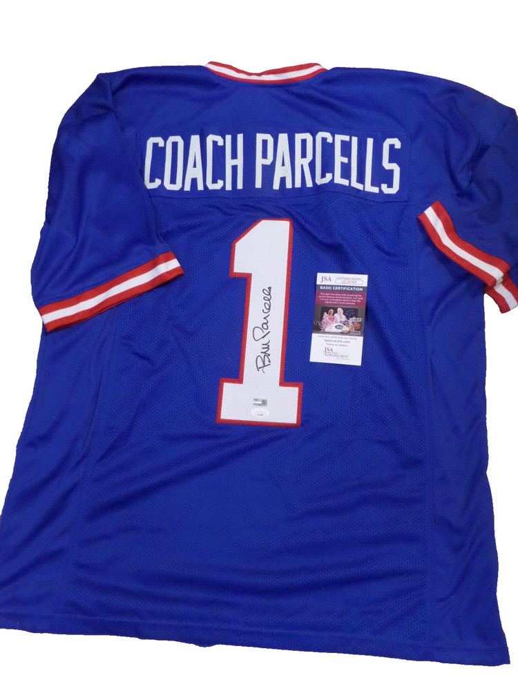 bill Parcells signed Blue Pro Style jersey, JSA