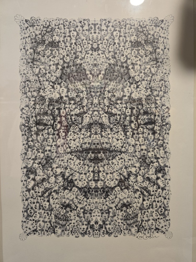 LEE CONKLIN “FACES” – Signed/Numbered Serigraph Print – Limit 50 – Psychedelic F